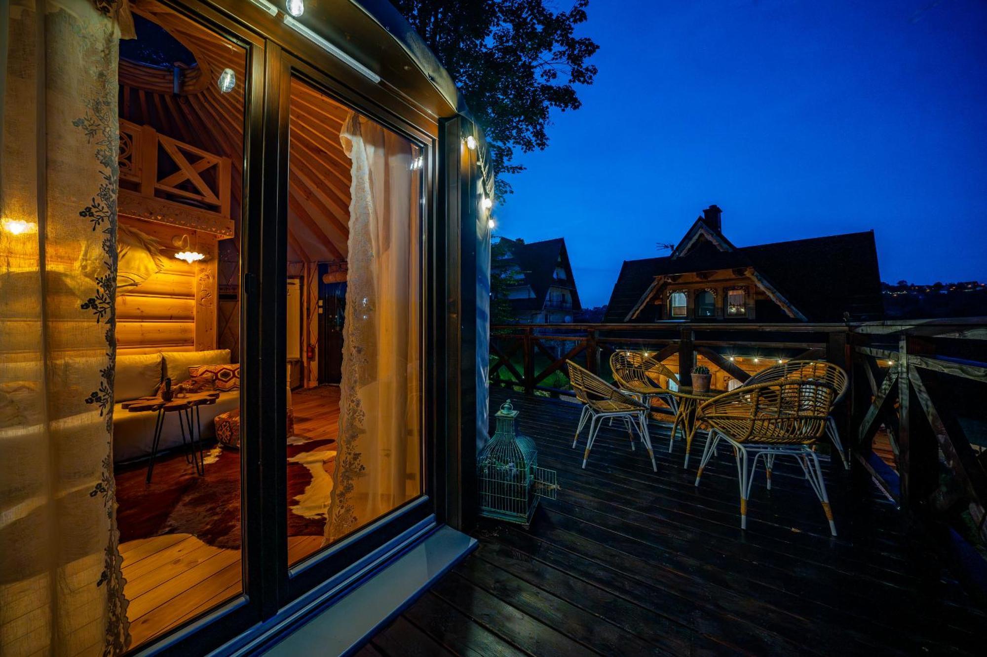 Luxusowa Jurta Z Widokiem Na Gory - Jacuzzi, Sauna, Split Ac, Private, Star View Сasa de vacaciones Zakopane
