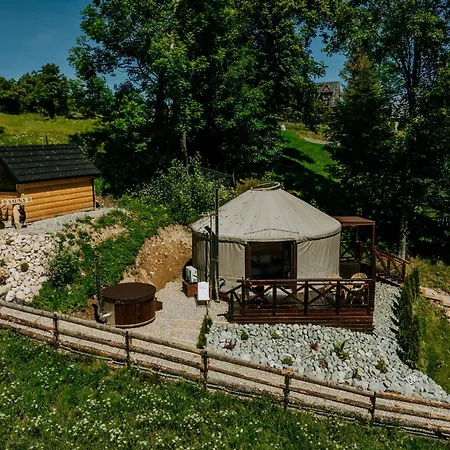 Luxusowa Jurta Z Widokiem Na Gory - Jacuzzi, Sauna, Split Ac, Private, Star View Zakopane Exterior photo