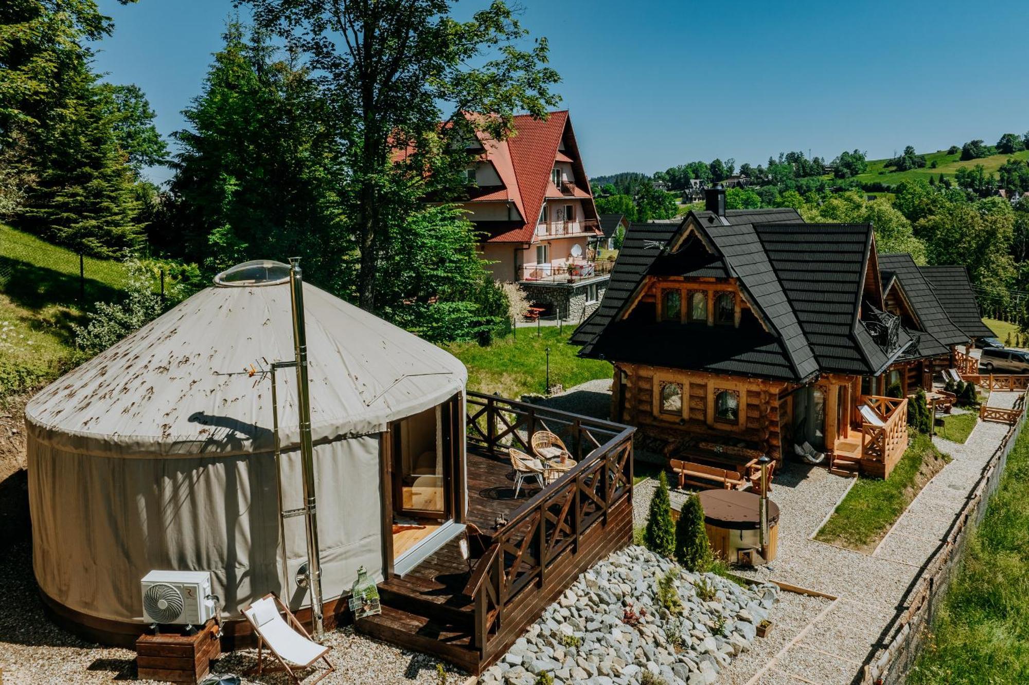 Luxusowa Jurta Z Widokiem Na Gory - Jacuzzi, Sauna, Split Ac, Private, Star View Zakopane