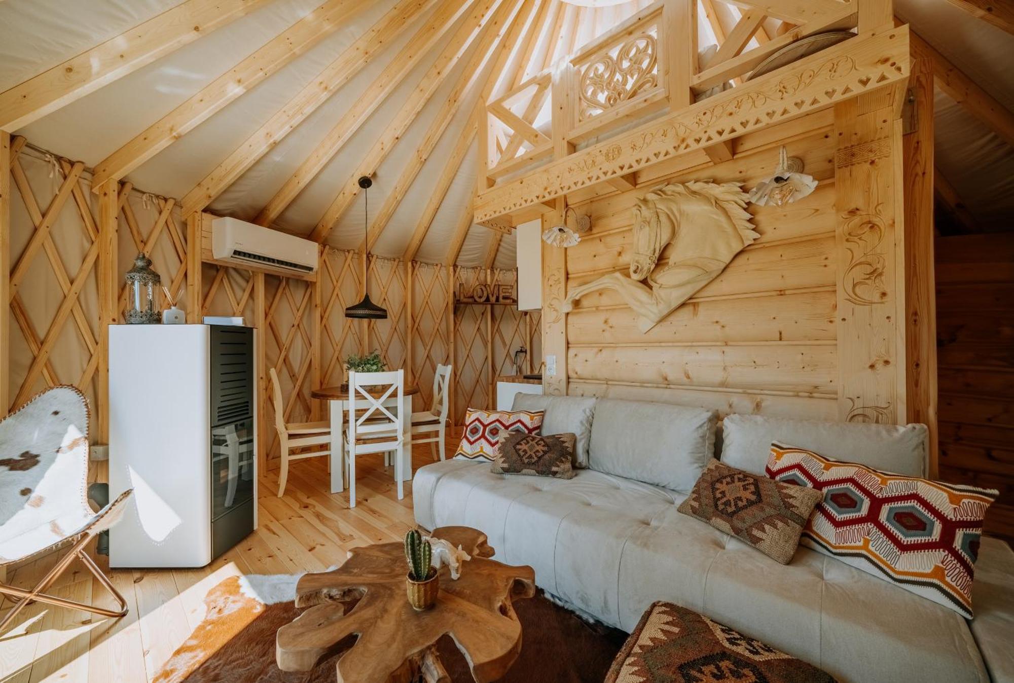 Luxusowa Jurta Z Widokiem Na Gory - Jacuzzi, Sauna, Split Ac, Private, Star View