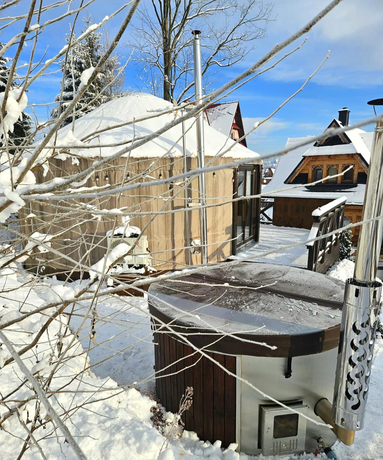 Luxusowa Jurta Z Widokiem Na Gory - Jacuzzi, Sauna, Split Ac, Private, Star View Zakopane